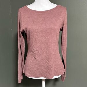 Melrose and Market Mauve Long Sleeve Top Women’s Size XL